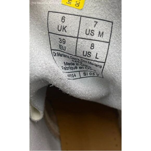 Dr. Martens Unisex Adults 1460 White Leather Lace-Up Combat Boots Size EU 39 W8 - Picture 7 of 8